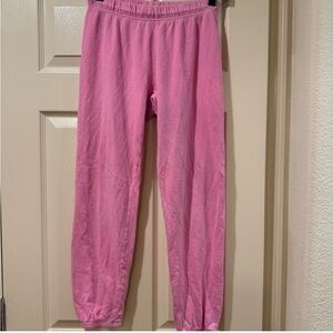 Michael Lauren Pink Jogger Pants – XS Relaxed Fit Elastic Cuff Lounge